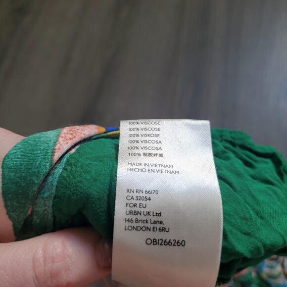 Maeve Pants 4P Anthropologie Art Wear Colorful Business Casual Satin Funky - Picture 9 of 10